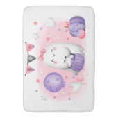 Niedliche Halloween Little Boo Girl Ghost Bath Mat Badematte (Vorderseite Vertikal)