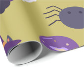 Niedliche Halloween-Magie und Hexenattribute Geschenkpapier (Rolleneckpunkt)
