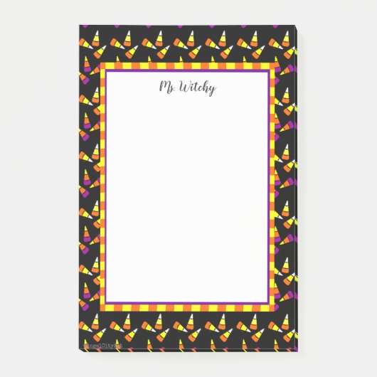 Niedliche Halloween-Mais-Aufkleber Post-it Klebezettel (Vorderseite)