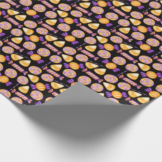 Niedliche Halloween Mais Candy Süßigkeiten Lollipo Geschenkpapier (Ecke)