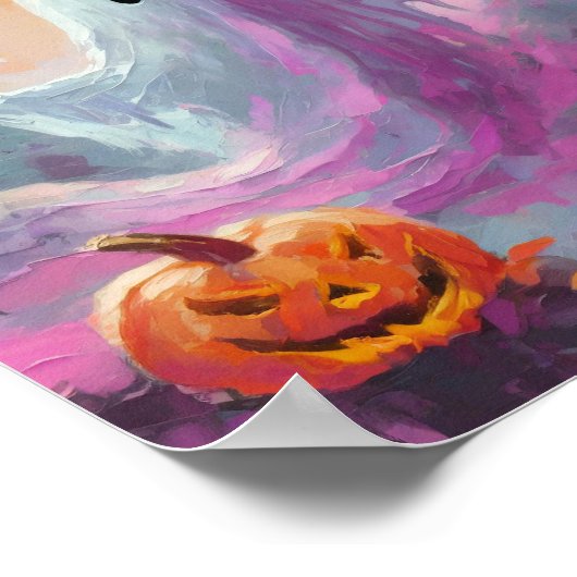 Niedliche Halloween-Moderne Poster (Ecke)