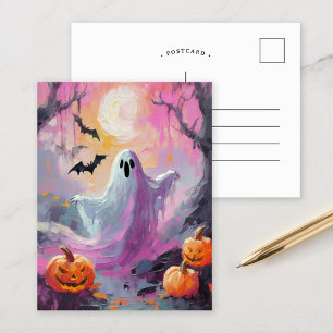 Niedliche Halloween-Moderne Postkarte