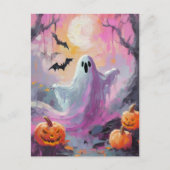 Niedliche Halloween-Moderne Postkarte (Vorderseite)