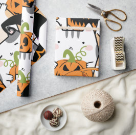 Niedliche Halloween-Monster-Geschenkwrap Geschenkpapier