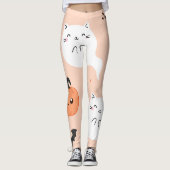 Niedliche Halloween-Monster-Leggings Leggings (Vorderseite)