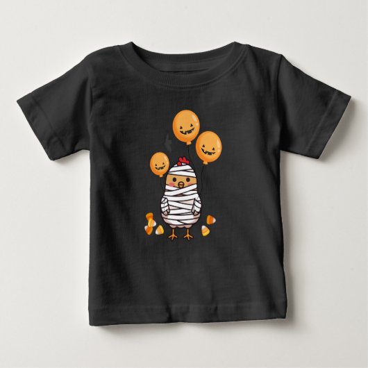 Niedliche Halloween-Mumie Baby T-shirt (Vorderseite)