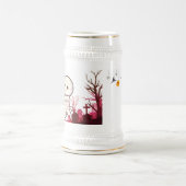 Niedliche Halloween Mummy in Spooky Graveyard - Fu Bierglas (Mittel)