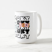 Niedliche Halloween Mummy Tasse - Spooky "Boo!" (VorderseiteRechts)