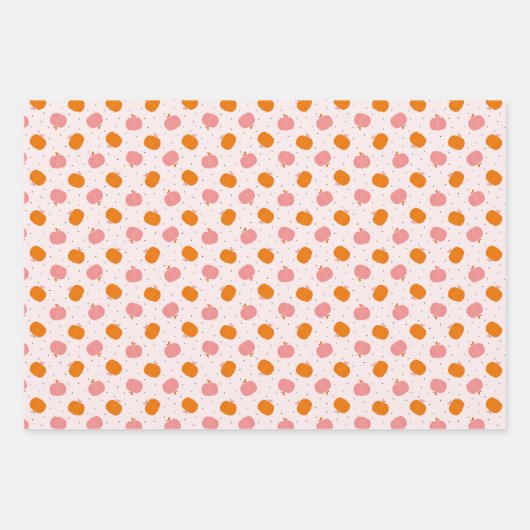 Niedliche Halloween-Muster Geschenkpapier Set (Vorderseite 2)