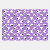 Niedliche Halloween-Muster Geschenkpapier Set (Vorderseite 3)