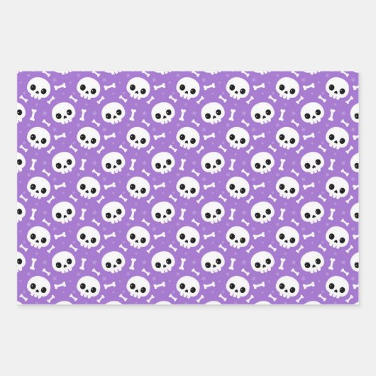 Niedliche Halloween-Muster Geschenkpapier Set (Vorderseite 3)