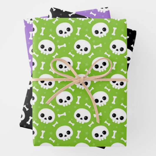 Niedliche Halloween-Muster Geschenkpapier Set (Beispiel)