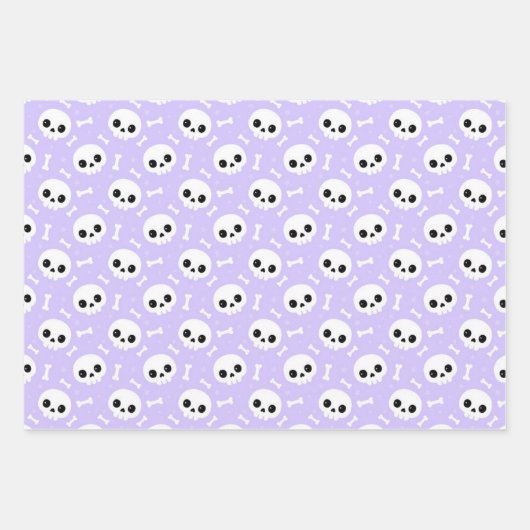 Niedliche Halloween-Muster Geschenkpapier Set (Vorderseite 3)