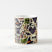 Niedliche Halloween-Muster-Tasse Kaffeetasse (Mittel)
