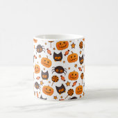 Niedliche Halloween-Musterdarstellung Kaffeetasse (Mittel)