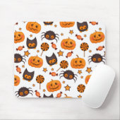 Niedliche Halloween-Musterdarstellung Mousepad (Mit Mouse)
