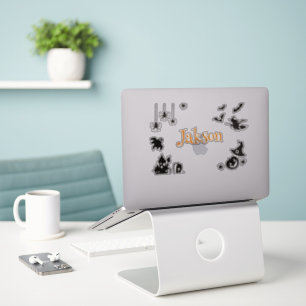 Niedliche Halloween-Namenaufkleber - Personalisier Aufkleber