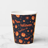Niedliche Halloween Paper Cups mit Pumpkins & Ghos Pappbecher (Vorderseite)