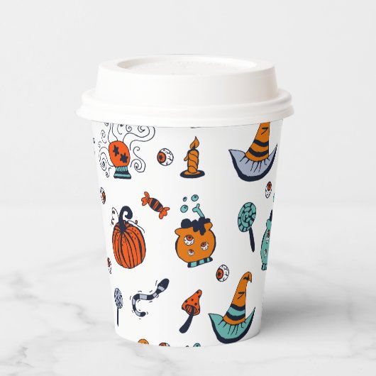 Niedliche Halloween-Papier-Cups Pappbecher (Links)