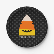 Niedliche Halloween-Papierplatte