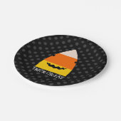 Niedliche Halloween-Papierplatte Pappteller (Schrägansicht)