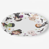 Niedliche Halloween-Papiertafel, Party Pappteller (Schrägansicht)