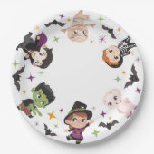 Niedliche Halloween-Papiertafel, Party Pappteller (Vorderseite)