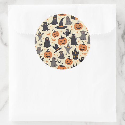 Niedliche Halloween Pattern Stickers (Tasche)
