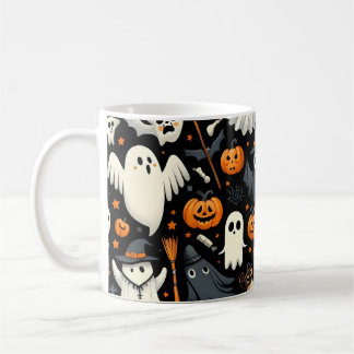 Niedliche Halloween-Pattern-Tasse Kaffeetasse