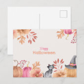 Niedliche Halloween Postkarte (Vorne/Hinten)