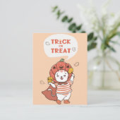 Niedliche Halloween Postkarte (Stehend Vorderseite)