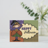 Niedliche Halloween Postkarte (Stehend Vorderseite)
