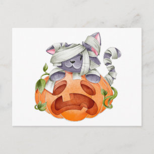 Niedliche Halloween Postkarte