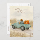 Niedliche Halloween Postkarte (Vorne/Hinten)