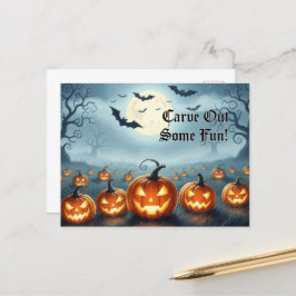 Niedliche Halloween Postkarte