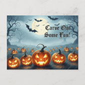 Niedliche Halloween Postkarte (Vorderseite)