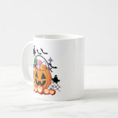 Niedliche Halloween Pumpkin Candy Art Kaffeetasse (Vorderseite Links)