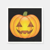 Niedliche Halloween Pumpkin Cartoon Illustration Serviette (Vorderseite)