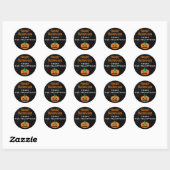 Niedliche Halloween Pumpkin Gastgeschenk Stickers (Blatt)