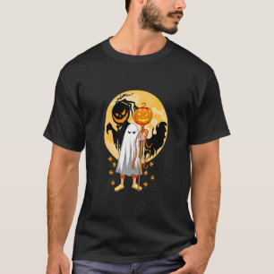 Niedliche Halloween Pumpkin Geist Herbst Blätter G T-Shirt