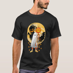 Niedliche Halloween Pumpkin Geist Herbst Blätter G T-Shirt