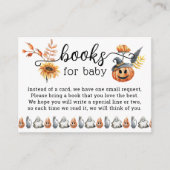 Niedliche Halloween Pumpkin Little Boo Books for B Begleitkarte (Vorderseite)