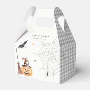 Niedliche Halloween Pumpkin Spiderweb Spooky Weddi Geschenkschachtel