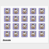 Niedliche Halloween Pumpkin Sticker - Kawaii Style (Blatt)