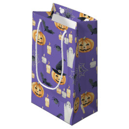 NIEDLICHE HALLOWEEN PUMPKINS GHOSTS KANDLES BATTEN KLEINE GESCHENKTÜTE