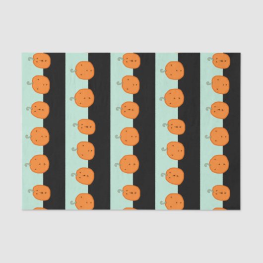 Niedliche Halloween Pumpkins Seidenpapier (Vorderseite)