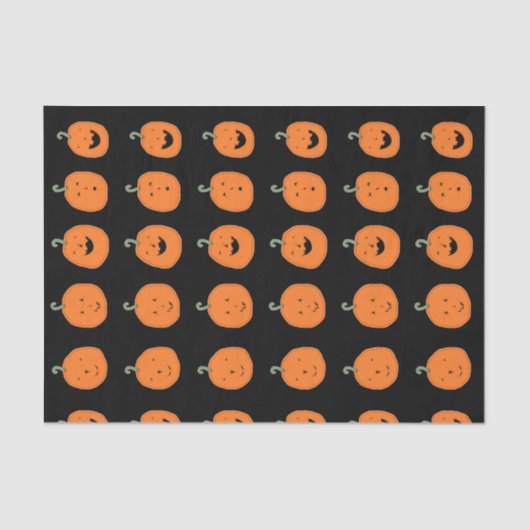 Niedliche Halloween Pumpkins Seidenpapier (Vorderseite)