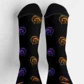 Niedliche Halloween Pumpkins Socken mit Namen (Oben)
