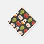 Niedliche Halloween Pumpkins und Gourds Papierplat Serviette (Ecke)