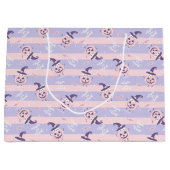 Niedliche Halloween Pumpkins und Hexenhatmuster Große Geschenktüte (Vorderseite)